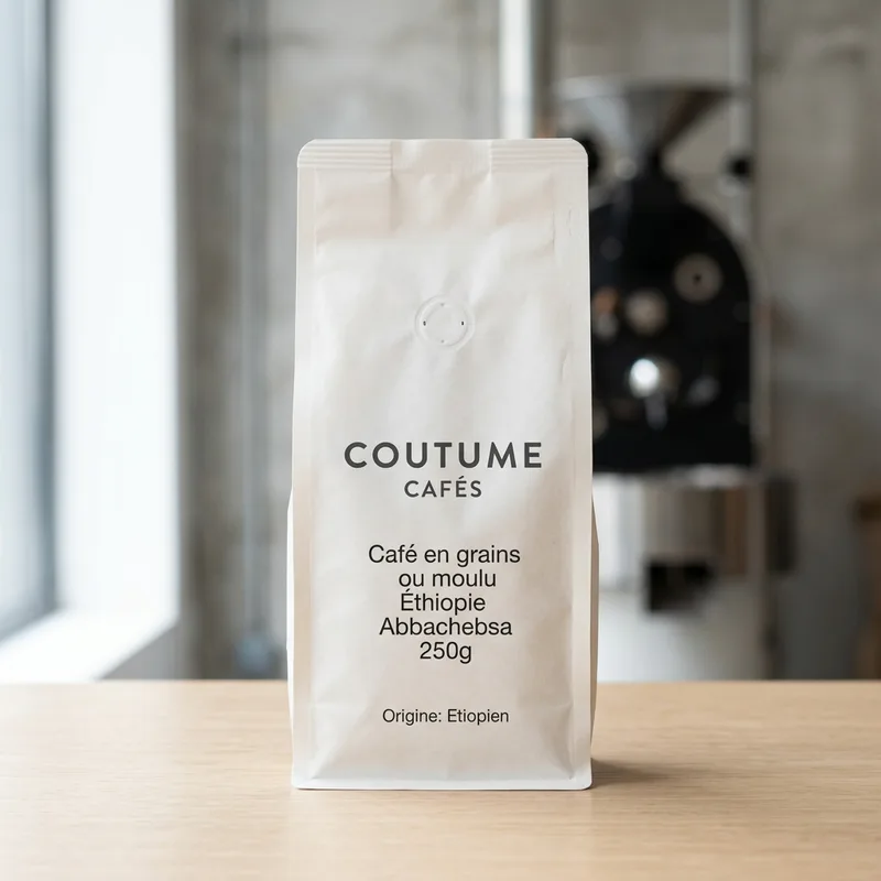 Café en grains ou moulu Éthiopie Abbachebsa 250g