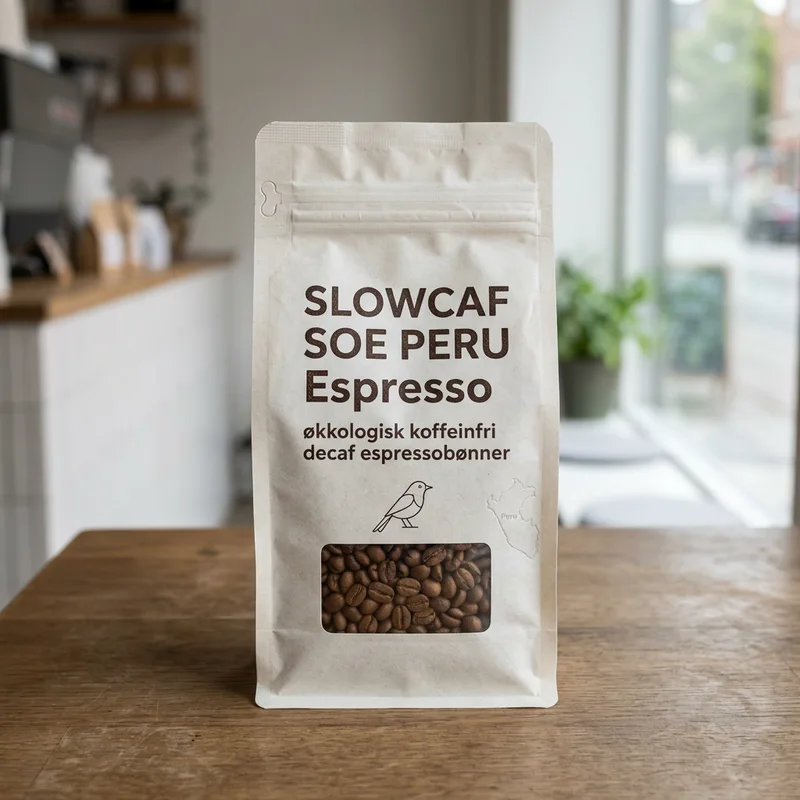 SLOWCAF SOE PERU Espresso, økologisk koffeinfri decaf espressobønner